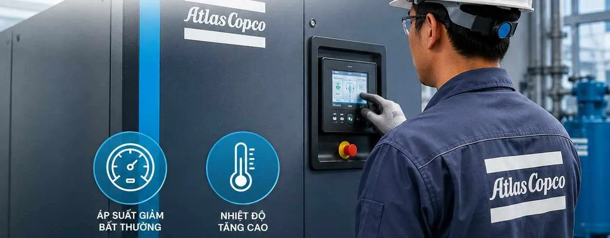 4 Dấu Hiệu Cho Thấy Cần Bảo Trì Máy Nén Khí  Atlas Copco Ngay
